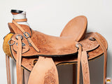 Western Horse Wade Saddle American Leather Ranch Roping Tan Hilason