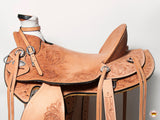 Western Horse Wade Saddle American Leather Ranch Roping Tan Hilason