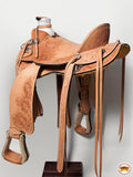 Western Horse Wade Saddle American Leather Ranch Roping Tan Hilason