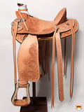 Western Horse Wade Saddle American Leather Ranch Roping Tan Hilason