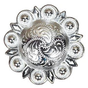 HILASON Western Screw Back Concho Nickle Finishberry Saddle Bling Cowgirl | Belt Slotted Conchos