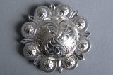 2 In. Western Nickle Plated Berry Conchos Hilason