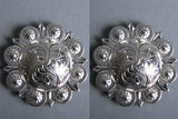 2 In. Western Nickle Plated Berry Conchos Hilason