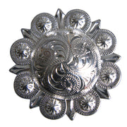 HILASON Western Nickle Plated Berry Conchos | Concho Belt Slotted Leather Screw Back