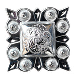 Set Of 32 Western Screw Back Concho German Silver 1 In Square Cowgirl S - Uhorse