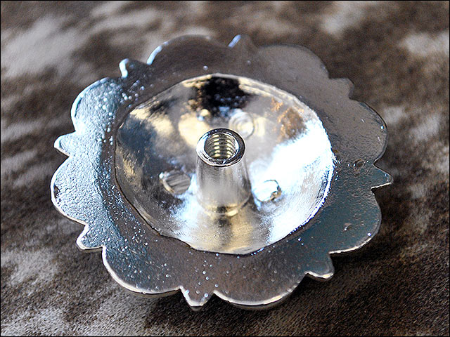 HILASON Western Berry Conchos Glass Rhinestones Bling Tack Cowgirl Aquamarine-Smoked Topaz Color | Slotted