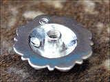 Western Screw Back Concho Crystal Berry Brown Saddle Bling Cowgirl