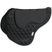Hilason Memory Foam Saddle Pad Black – Breathable Quilted Non-Slip Horse Saddle