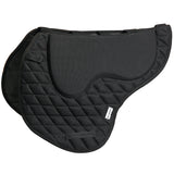 Hilason Memory Foam Saddle Pad Black – Breathable Quilted Non-Slip Horse Saddle