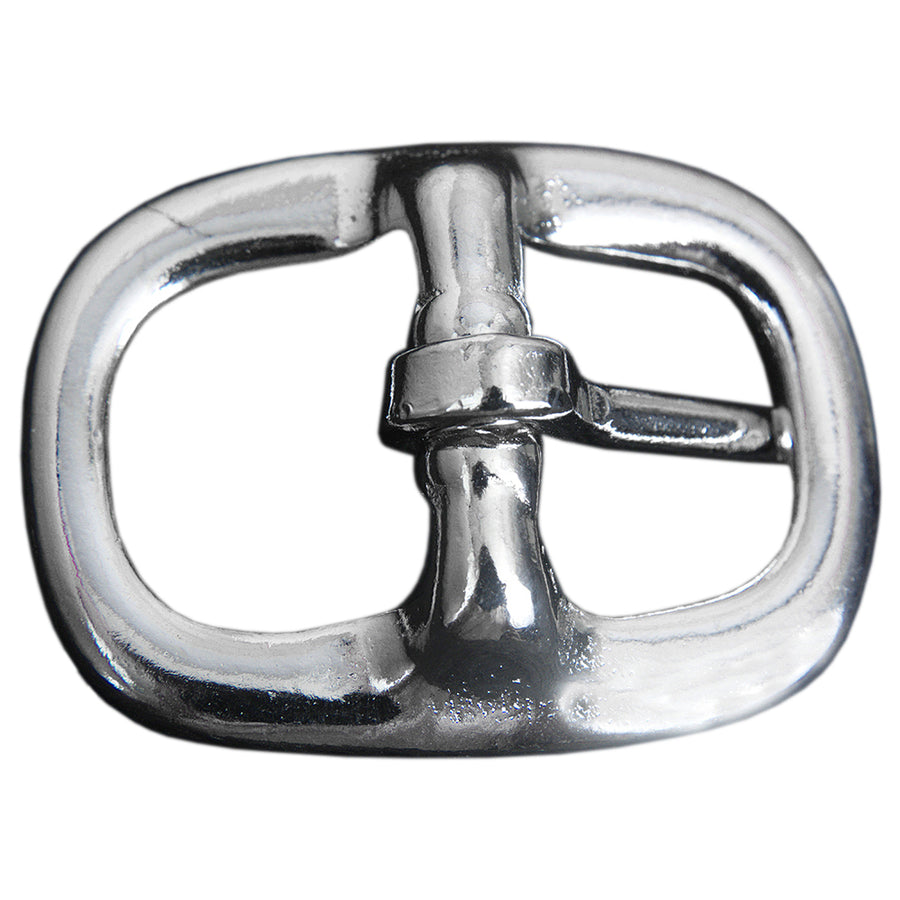 Pack Of 4 3/4 In Horse Malleable Iron Center Barickel Plated Buckle - Hilason