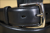 Black New Mens  Durable Pure Leather Belt Removable Buckle