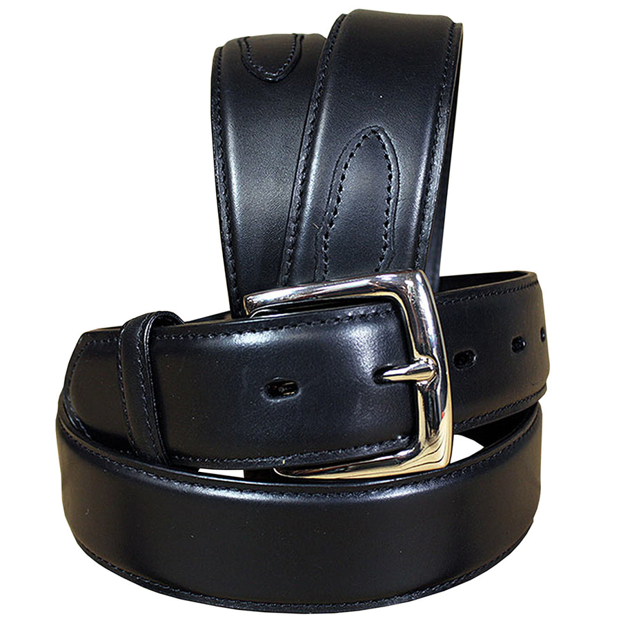 3D 48 Inch Black men's Basic Leather Belt Removable Buckle - Uhorse