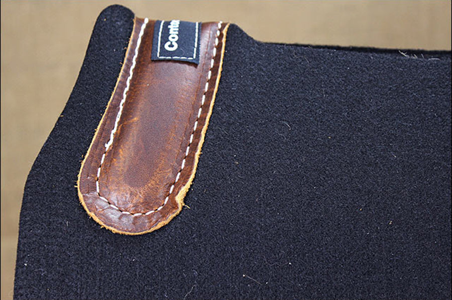 30 X Inch Classic Equine Contourpedic Western Horse Saddle Pad Black