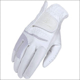 S224 White Heritage Pro-Comp Riding Gloves Horse Equestrian