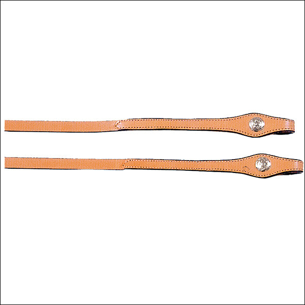 Circle Y Ultra Lite Tack 5/8In X 7Ft Leather Split Horse Rein Flare At Bit