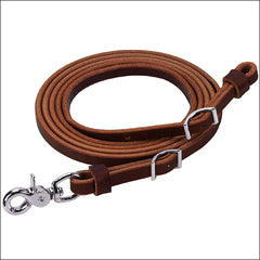 Thick Wide Leather Braided Roper Reins, lace, conway buckle, snap