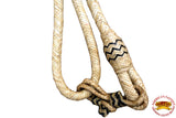 HILASON Western Genuine Leather Rawhide Horse Show Romal Reins