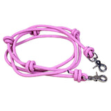 8 Ft Hilason Mountain Rope Knotted Barrel Horse Rein Round Trigger Snap Pink