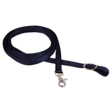 Hilason 2 Ply Nylon Horse Roping Rein Tack With Nickel Plated Hardware Black