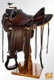 Western Horse Wade Saddle American Leather Ranch Roping Dark Brown Hilason