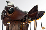 Western Horse Wade Saddle American Leather Ranch Roping Dark Brown Hilason