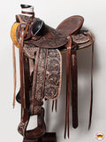 Western Horse Wade Saddle American Leather Ranch Roping Dark Brown