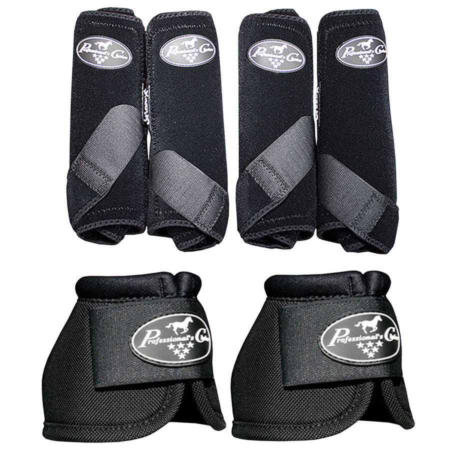F43B Black Small Professional Choice Smb3 Sports Medicine Horse Boots Bells - Uhorse
