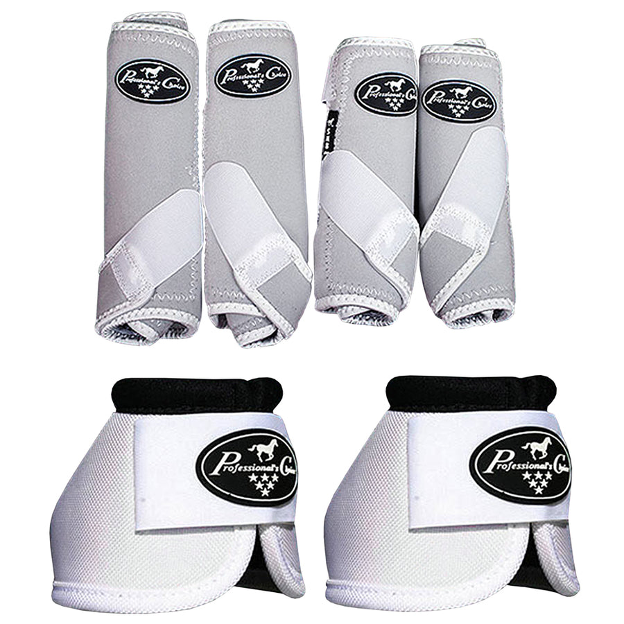 F43B White Small Professional Choice Smb3 Sports Medicine Horse Boots Bells - Uhorse