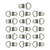 Pack Of 8 1/2 In Horse Tack Ring Clip Trail Saddle String Nickel Plated