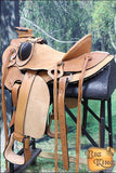 Western Horse Wade Saddle American Leather Ranch Roping Tan Kote