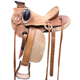 Western Horse Wade Saddle American Leather Ranch Roping Tan Kote