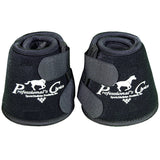Black Medium Professional Choice Quick Wrap Hoof Soft Horse Bell Boot