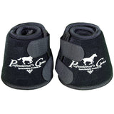 Black Small Professional Choice Quick Wrap Hoof Soft Horse Bell Boot - Hilason