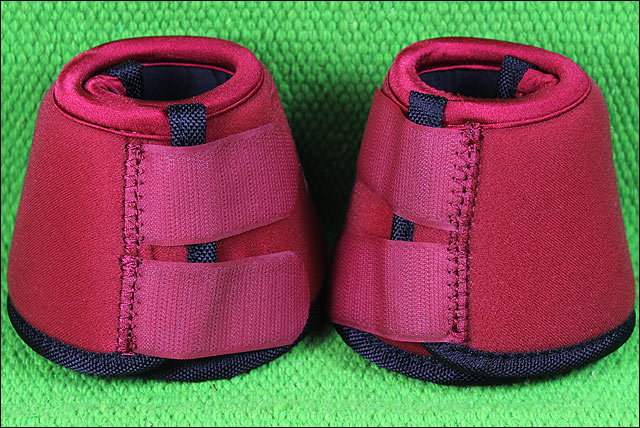 Crimson Medium Professional'S Choice Quick Wrap Horse Bell Boot
