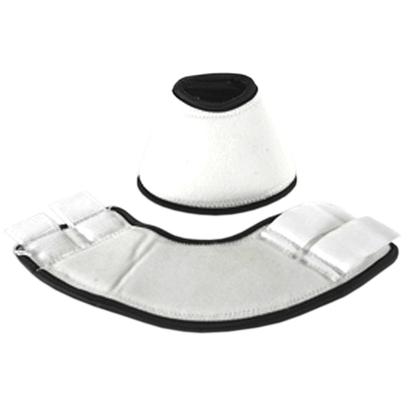White fleece leg wraps with black trim - Uhorse