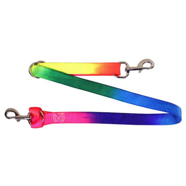 Hilason Rainbow 2 Ply Nylon Tie Down Nickel Plt. Hardware W. H. Tk. – by Hilason – Cowboy and equestrian accessories