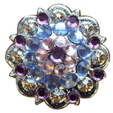 8 Hilason Western Berry Conchos Glass Rhinestones Bling 1.5" Tack cowgirl - Uhorse