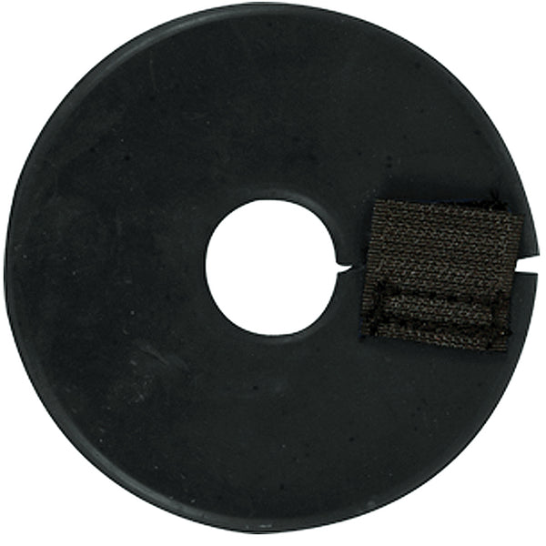 Black rubber saddle pad with nylon attachment strap - Uhorse