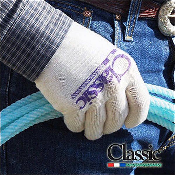 Classic Equine Deluxe Roping Glove Synthetic Blend Cotton Kid – by Hilason – Cowboy and equestrian accessories