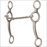 6 1/2" Classic Equine Performance Series  Ring Gag Twisted Wire Horse Mouth Bit