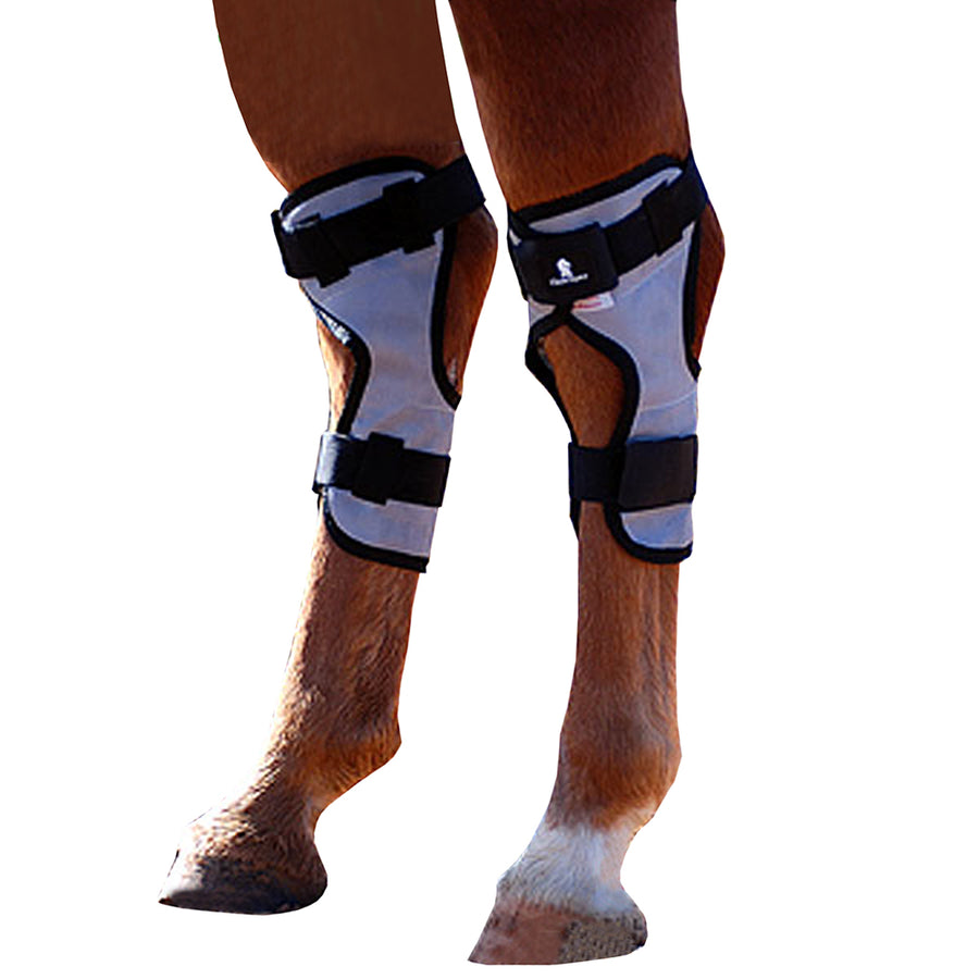 Neoprene horse leg wraps with black velcro straps - Uhorse