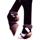 Classic Equine Leather Horse Leg Skid Boot Nylon Soft