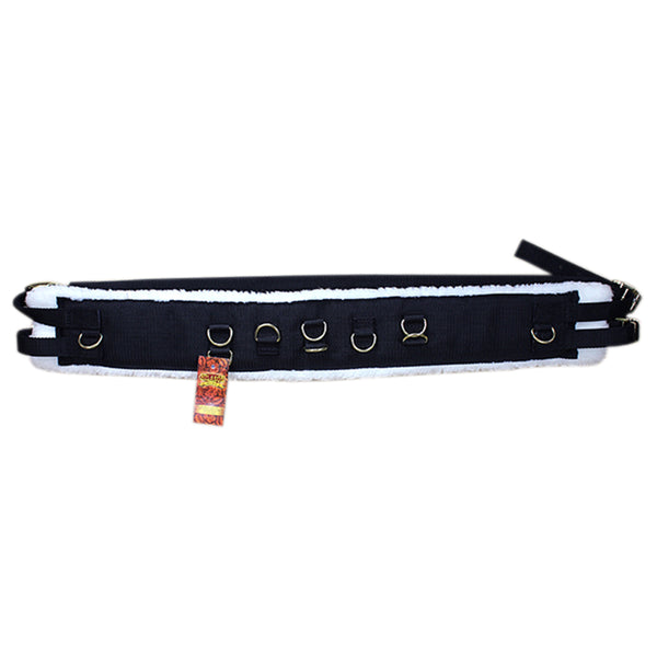 Hilason Western Tack Horse Pro Training Surcingle Black Nylon with Fleece - Uhorse