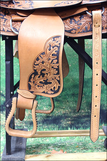 HILASON Western Horse Saddle American Leather Cowboy Trail Ranch Roping | Hand Tooled Wade & For Horses