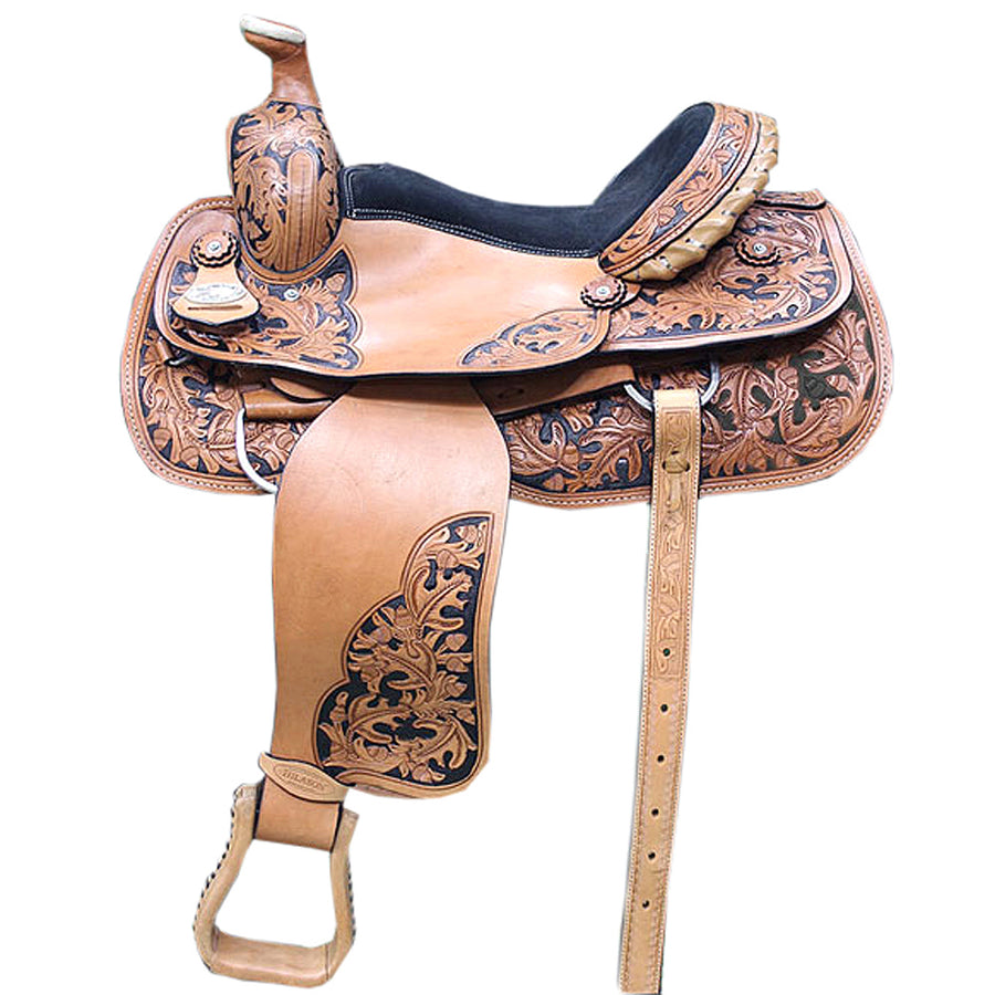 15 In Western Horse Saddle American Leather Cowboy Trail Ranch Roping Hilason - Uhorse