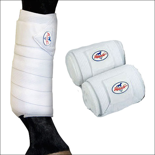 White Professional Choice Horse Leg Bed Sore Medicine Boots Standard Pair - Hilason