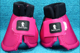 Fuchsia Pink Classic Equine Dyno Horse Over Reach No Turn Bell Boots