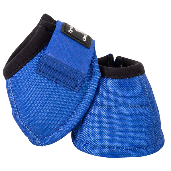 Cdn100Bl Blue Classic Equine No H. Turn Bell Boots Pair by Hilason – Cowboy and equestrian accessories