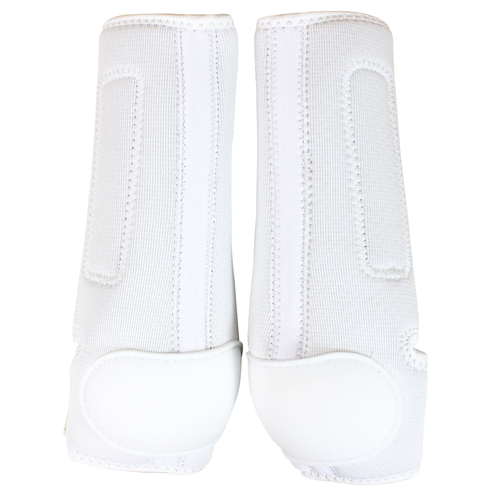 Small White Classic Equine Western Horse Tack Pro Tech Hind Boots