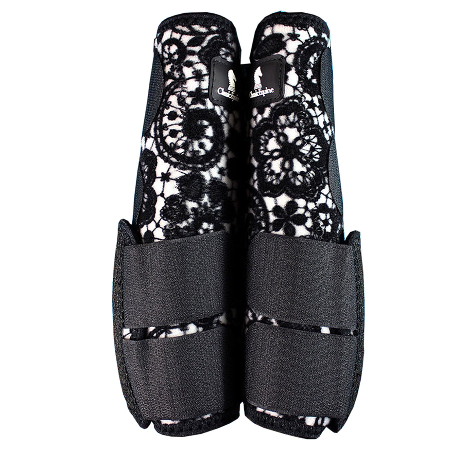 Classic Equine Lrg W. H. Legacy System Hind Sports Boots Pair Black – by Hilason – Cowboy and equestrian accessories